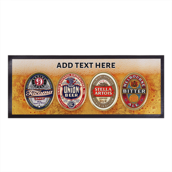 Pub Inspired - Beer Mats - Personalised Text Bar Runner