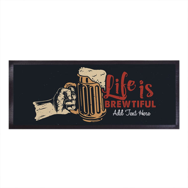 Personalised Bar Runner - Life is Brewtiful