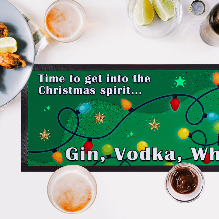 Personalised Christmas Spirit - Bar Runner