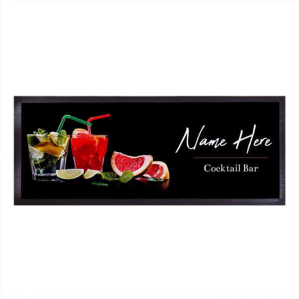 Personalised Bar Runner - Cocktails - Fruits