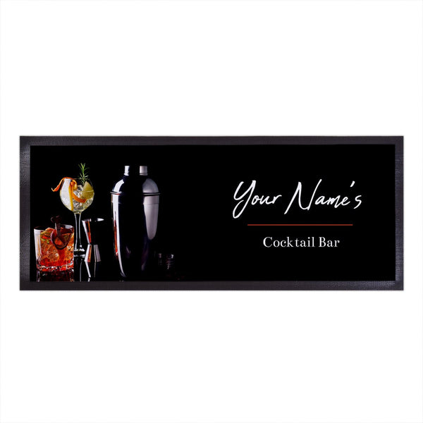 Personalised Bar Runner - Cocktails - Shaker