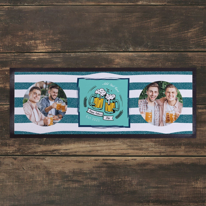 Blue Stripe - Beer - Personalised Bar Runner