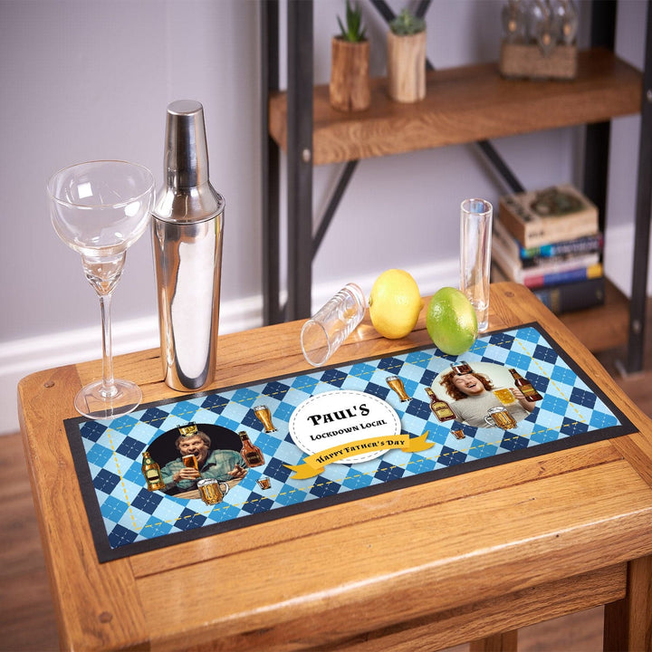 Blue Diamond - Personalised Bar Runner