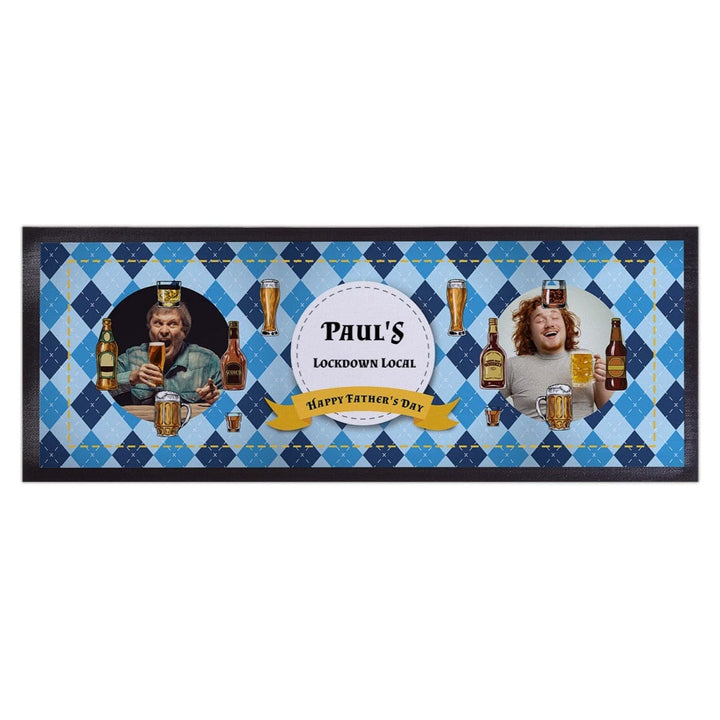 Blue Diamond - Personalised Bar Runner