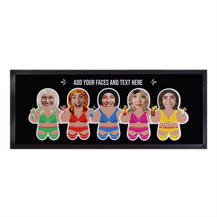 Personalised Text and Faces - Mini Me Bikini - Bar Runner