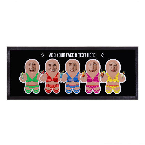 Personalised Text and Faces - Mini Me Bikini - Bar Runner