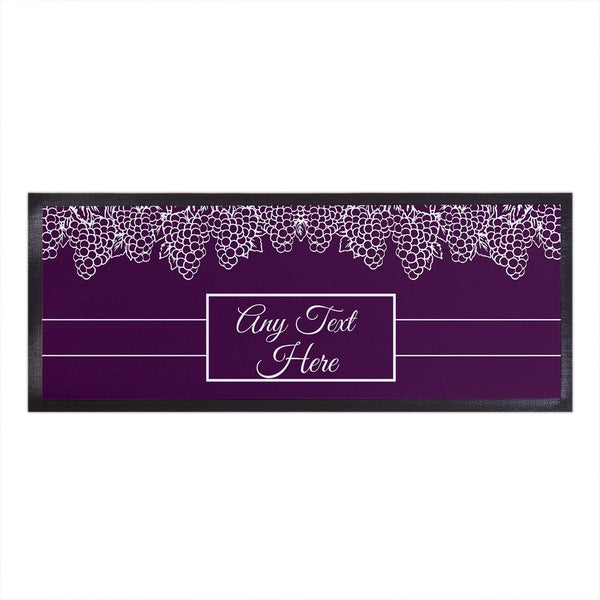 Purple Grapes - Personalised Bar Runner