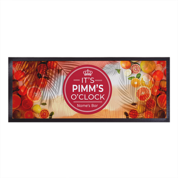 Pub and Drink Inspired - Pimm's O'clock - Personalised Text Bar Runner