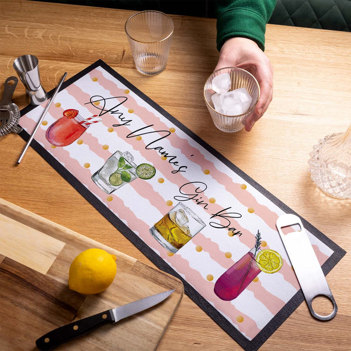 Personalised Text Bar Runner - Sketch Any Bar