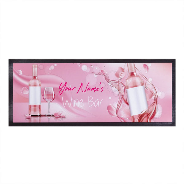 Personalised Bar Runner - Pink Wine