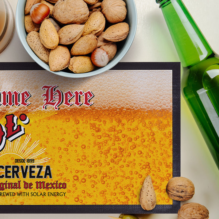 Pub and Beer Inspired - BEER DE MEXICO - Personalised Text Bar Runner