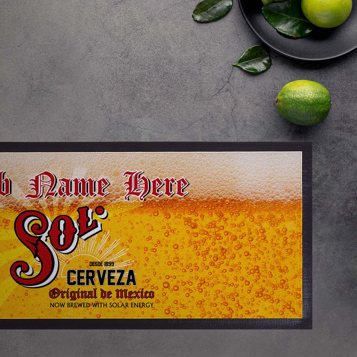 Pub and Beer Inspired - BEER DE MEXICO - Personalised Text Bar Runner