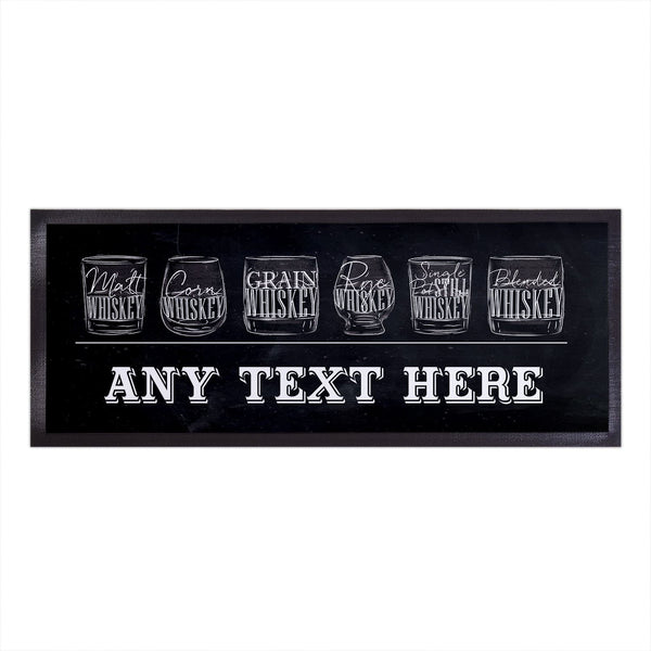 Types of Whiskey - Personalised Bar Runner