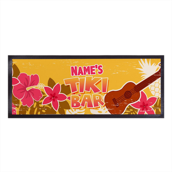 Personalised Bar Runner - Tiki Bar - Ukelele