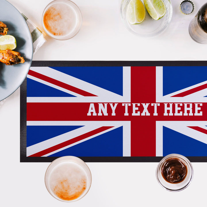 Personalised Bar Runner - Union Jack