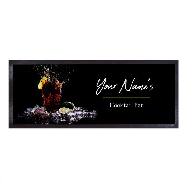 Personalised Bar Runner - Cocktails - Splash