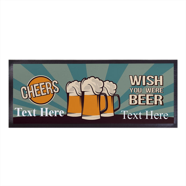 Personalised Bar Runner -  Wish You Were Beer