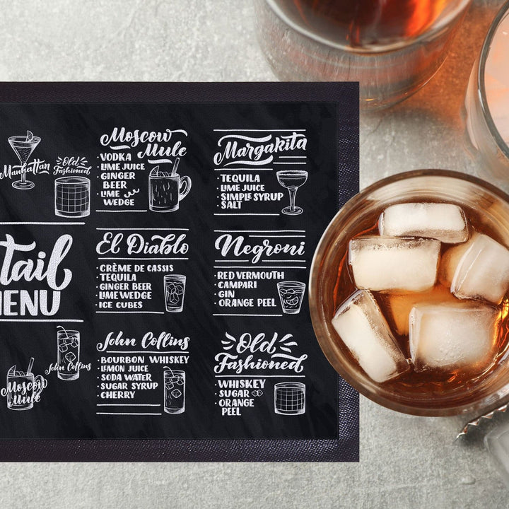 Personalised Bar Runner - Cocktail Menu