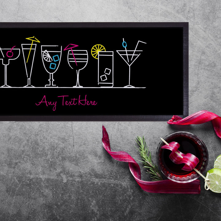 Cocktails - Personalised Bar Runner