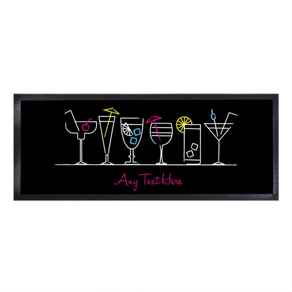 Cocktails - Personalised Bar Runner