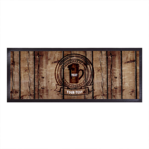 Personalised Bar Runner - Wood Barrel