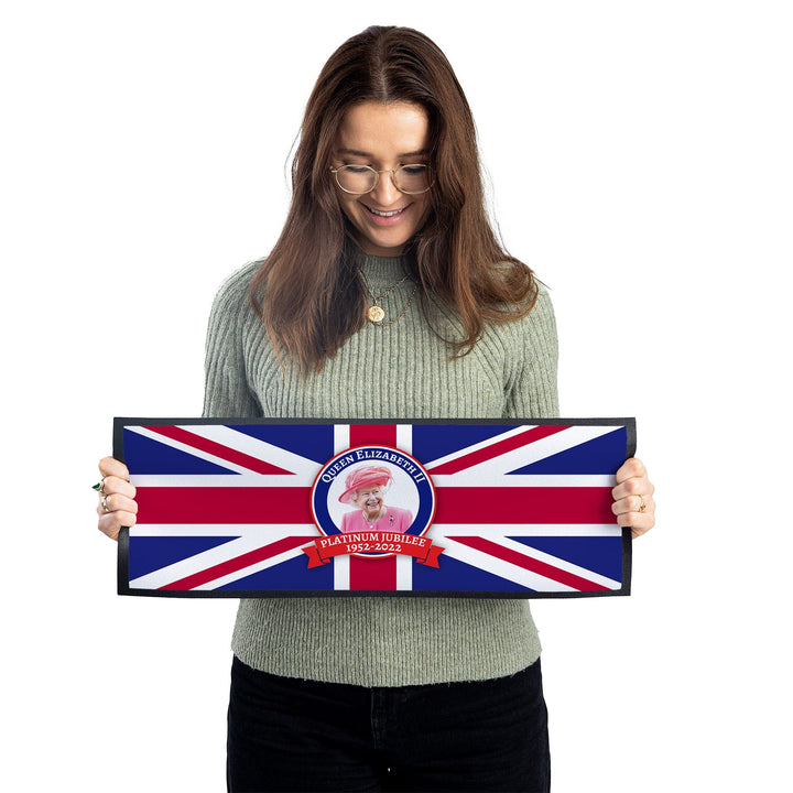 Jubilee - Royal Flag With Badge - Bar Runner