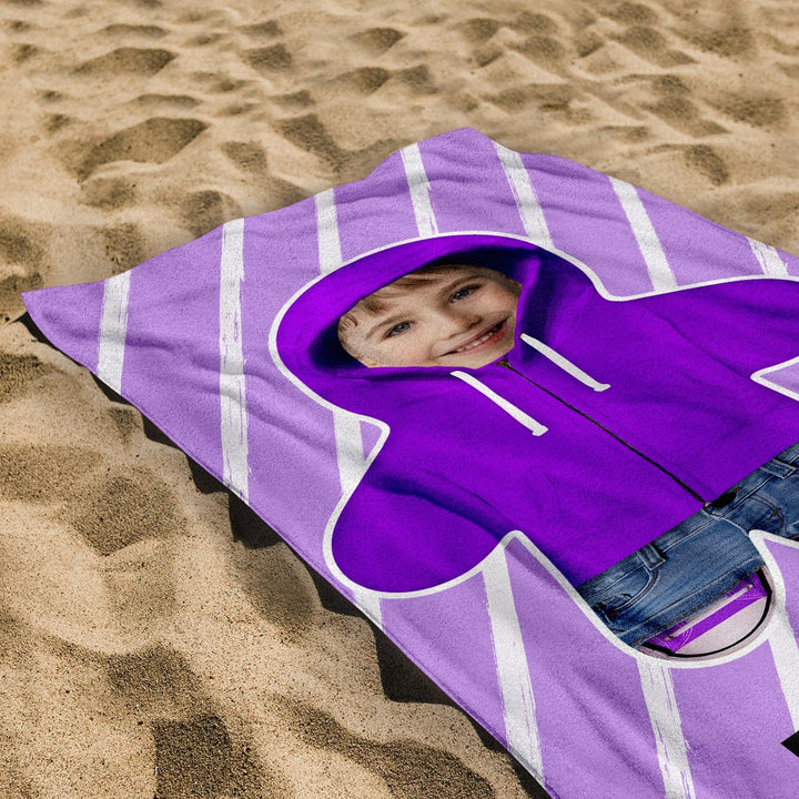 Personalised Hoodie Mini Me Beach Towel