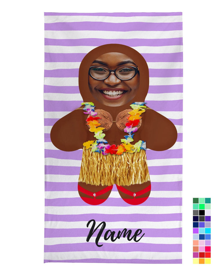 Personalised Beach Towel - Mini Me - Hula Babe