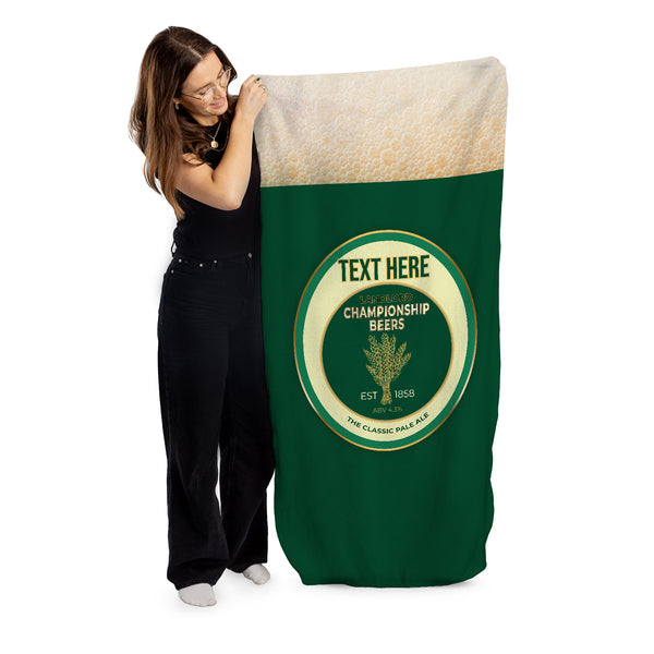 Beer - Landlord - Personalised Beach Towel - 150CM X 75CM