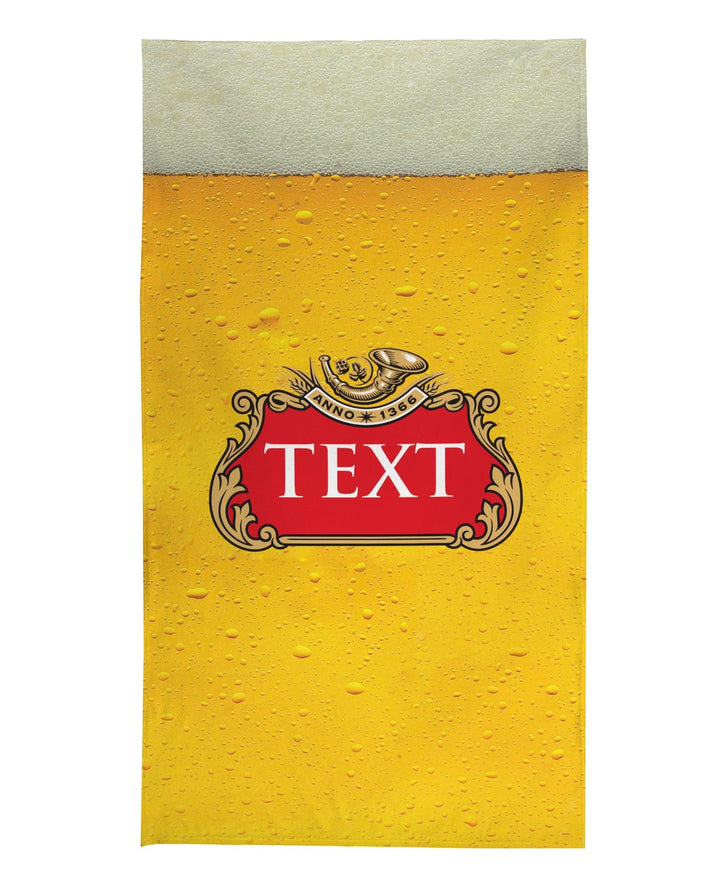 Personalised Beach Towel - Beer