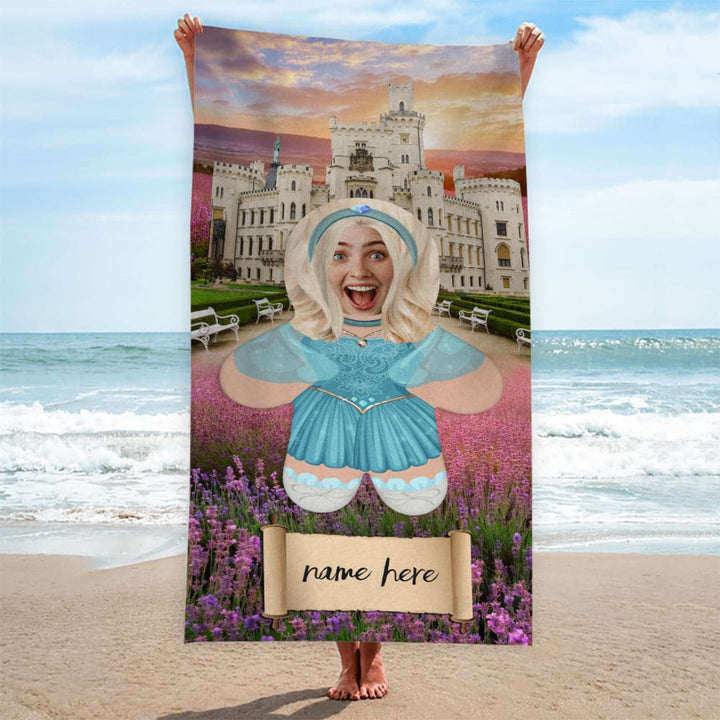 Personalised Princess Mini Me - Custom Beach Towel