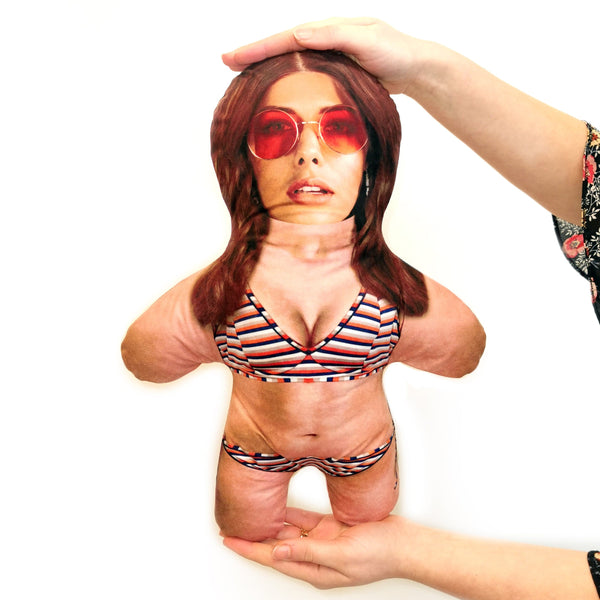 Bikini Real - Stripes - Choose Your Hair - Personalised Mini Me Doll