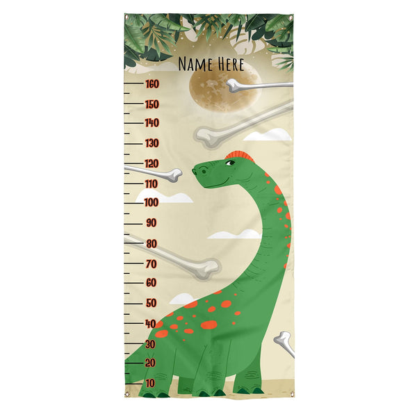 Personalised Text - Dinosaur Height Chart - Door Banner