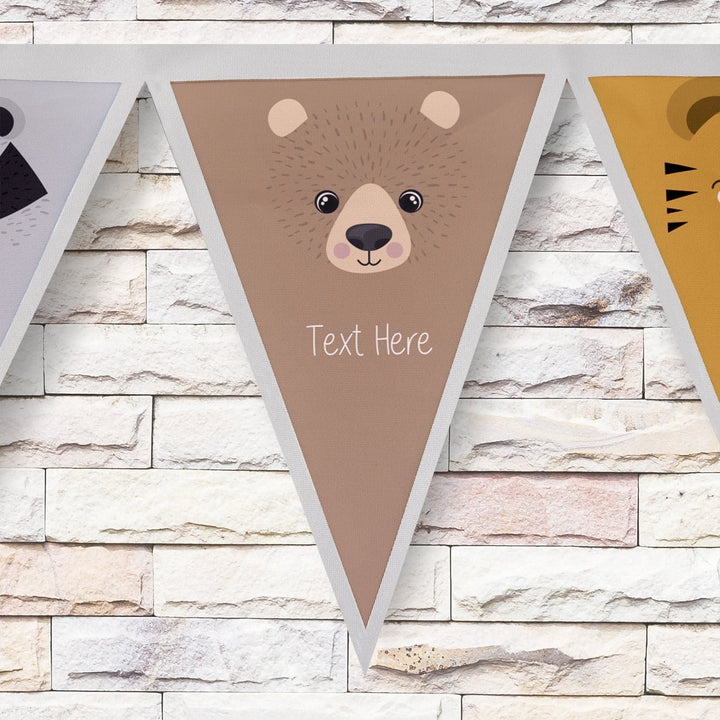 Personalised Baby Animals - 3m Fabric Bunting