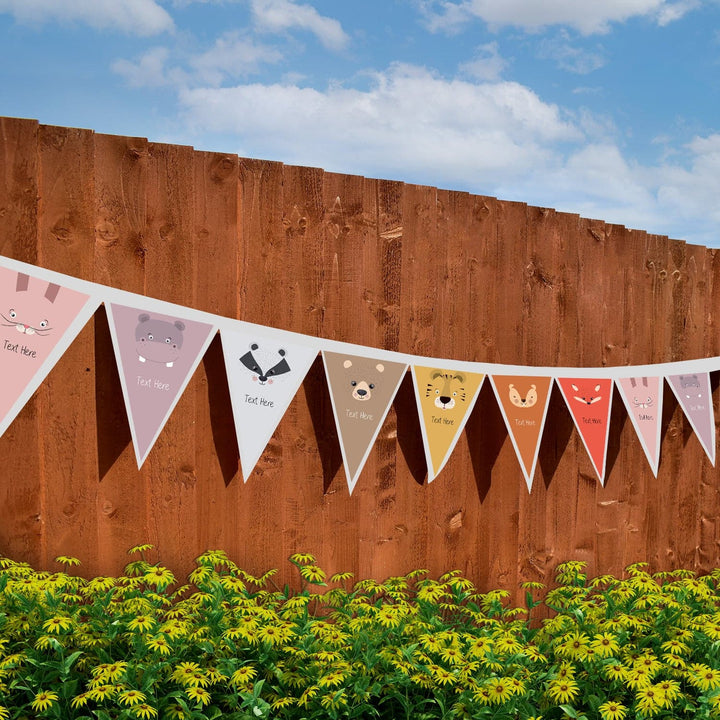 Personalised Baby Animals - 3m Fabric Bunting