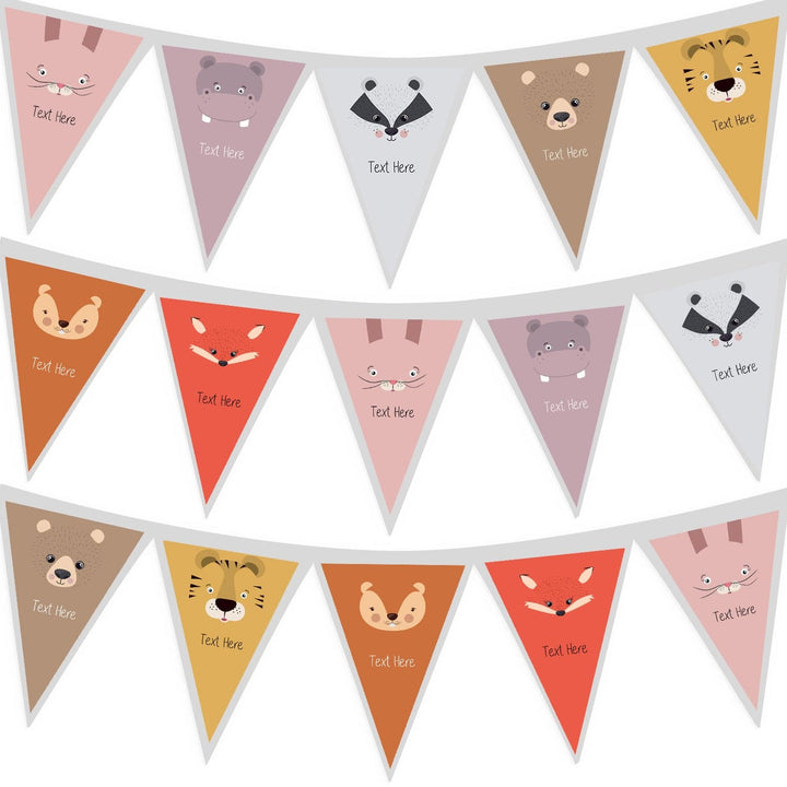 Personalised Baby Animals - 3m Fabric Bunting