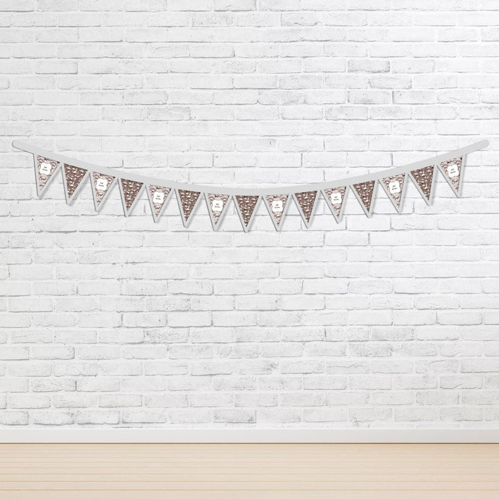 Personalised Dinosaur - Beige - 3m Fabric Bunting