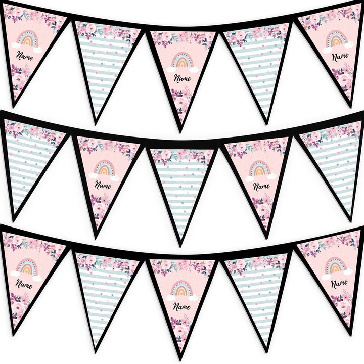 Personalised Rainbow - 3m Fabric Bunting 