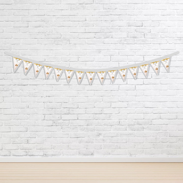 Personalised Pearl Anniversary - 3m Fabric Bunting