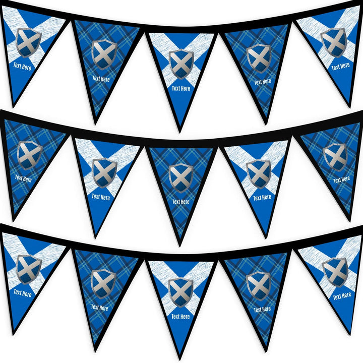 Personalised Scotland Flag - 3m Fabric Bunting 