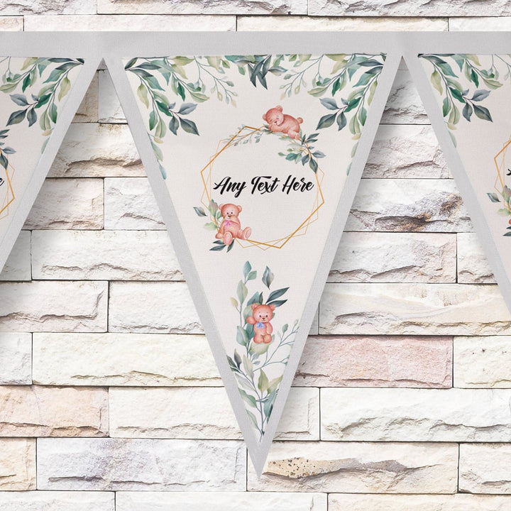 Personalised Baby Bear - 3m Fabric Bunting