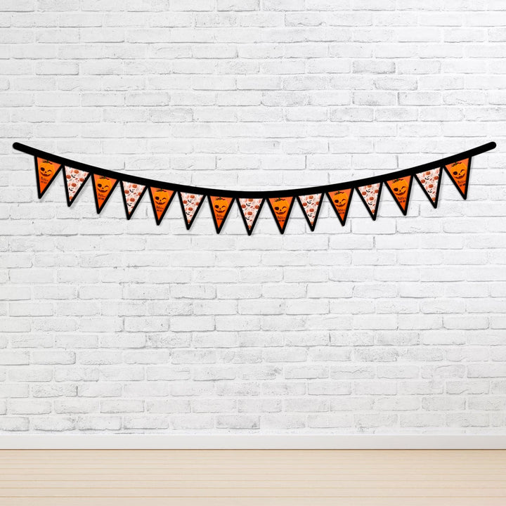 Personalised Halloween Pumpkin - 3m Fabric Bunting 