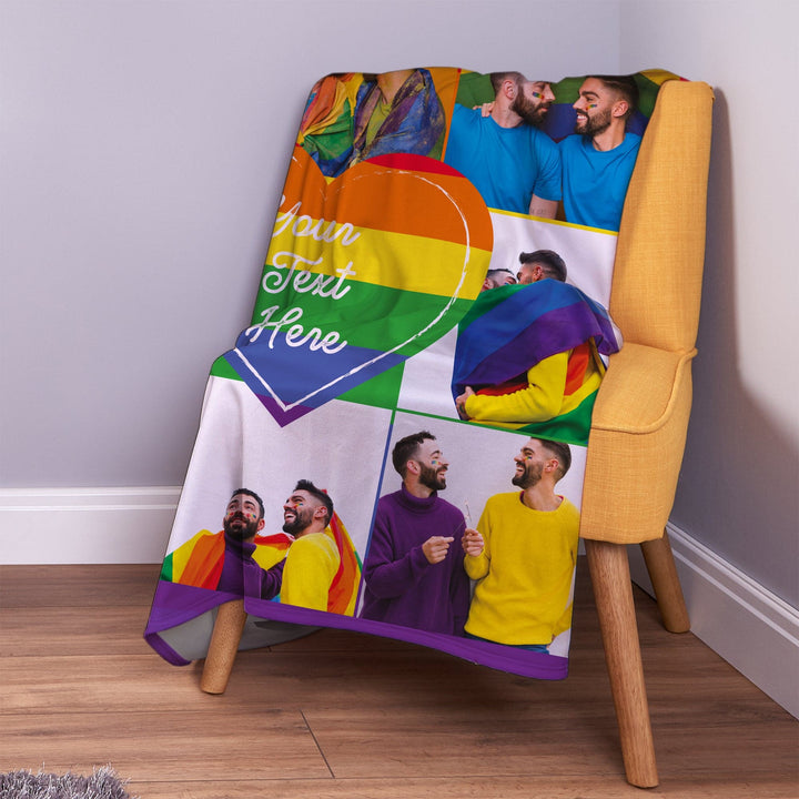 Pride - 8 Photo - Personalised Photo Fleece Blanket