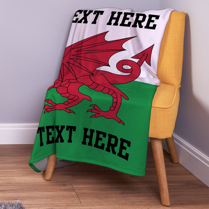 Personalised Wales - Fleece Blanket