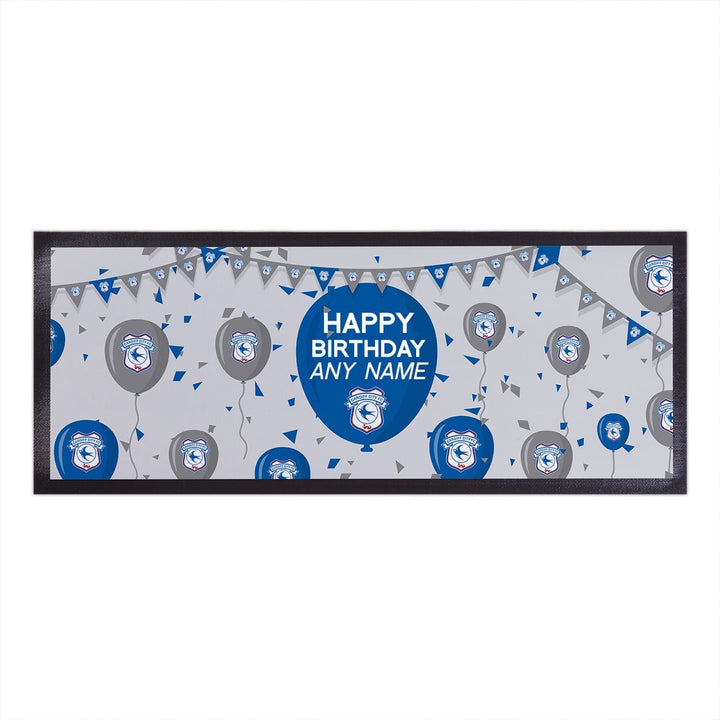 Cardiff City FC - Balloons Personalised Bar Runner - Officially Licenced