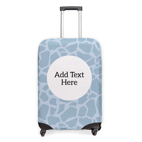 Geo Spots - Blue - Personalised Text CaseSkin