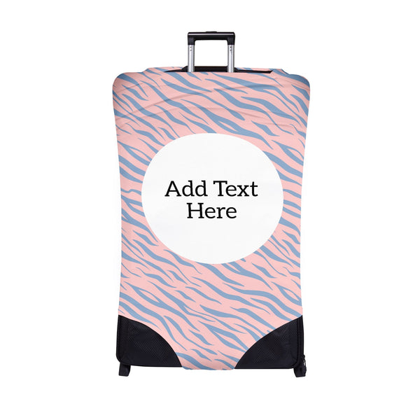 Pink Zebra - Personalised Text CaseSkin