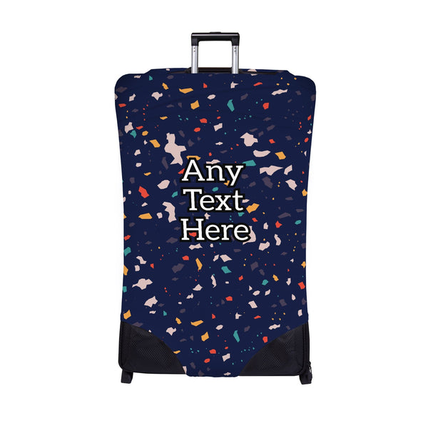 Terro Print - Blue - Personalised Text CaseSkin