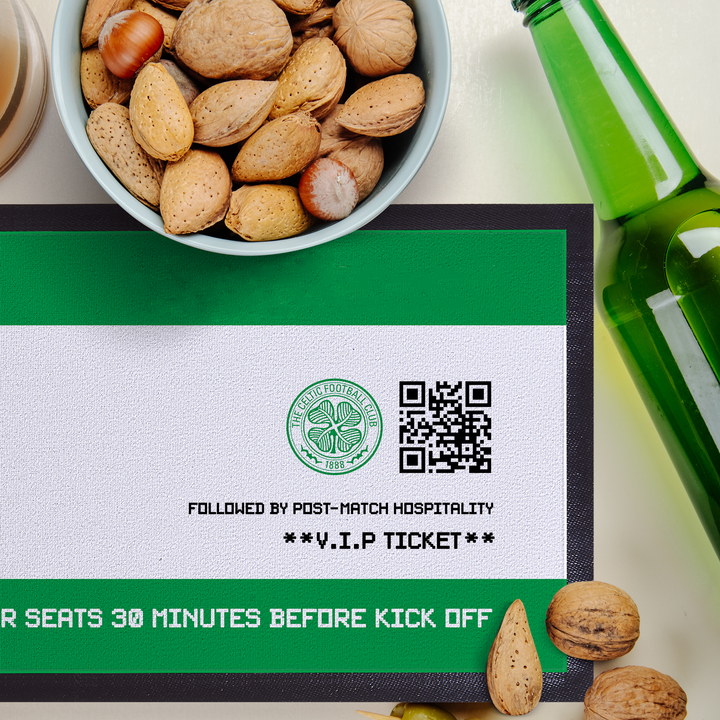 Celtic FC - Football Ticket Personalised Bar Runner - Officially Licenced