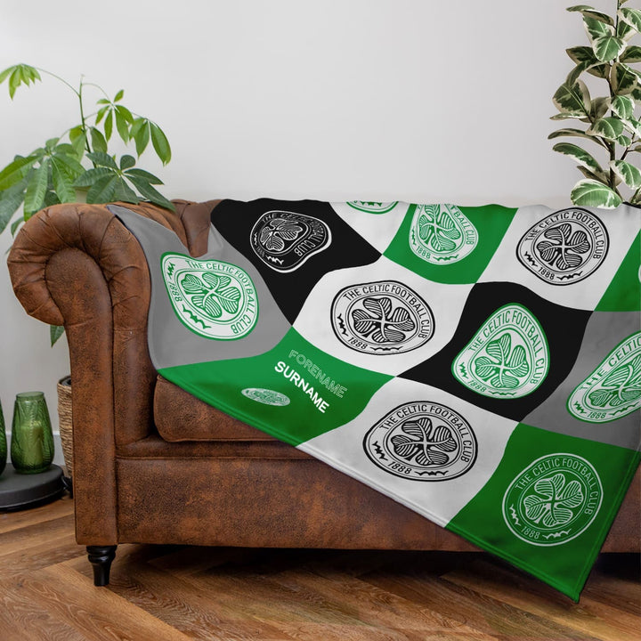 Custom Celtic FC Fleece Throw